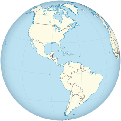 Mappa della posizione del Belize