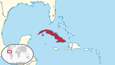 Cuba Location Map
