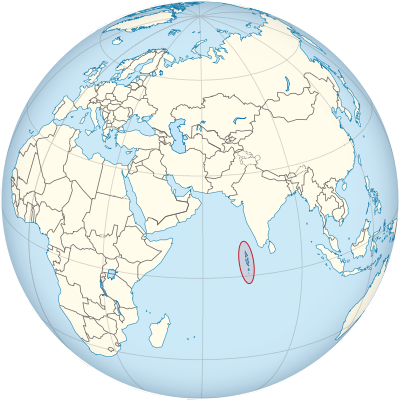 Maldives Location Map