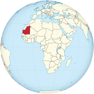 Mauritania Location Map