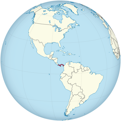 Mapa de ubicación de Panamá