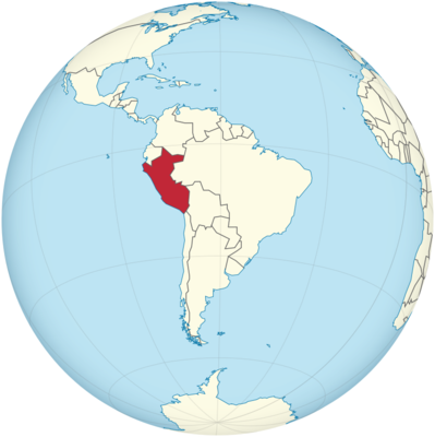 Mapa de ubicación de Perú