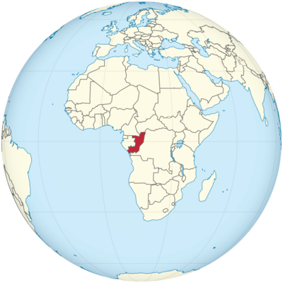 Mappa della posizione della Repubblica del Congo