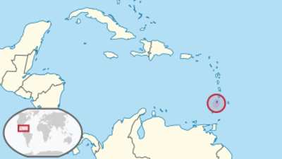 Mappa della posizione di Saint Vincent e Grenadine