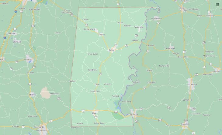 All Cities in Choctaw County, Alabama