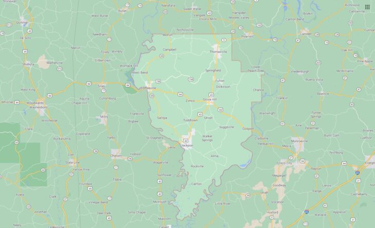 All Cities in Clarke County, Alabama