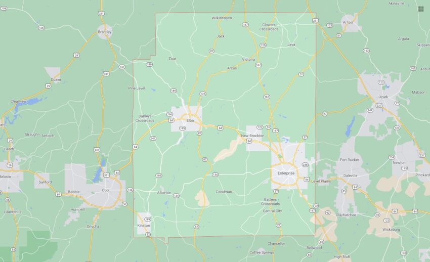 Cities and Towns in Coffee County, Alabama