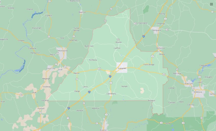 Cities and Towns in Conecuh County, Alabama
