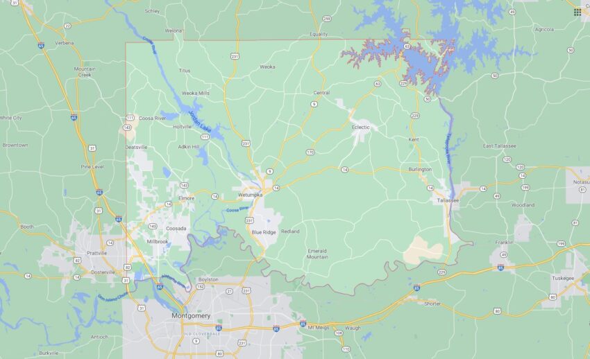 Cities and Towns in Elmore County, Alabama