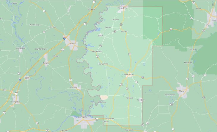 All Cities in Hale County, Alabama