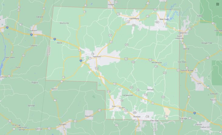 All Cities in Marion County, Alabama