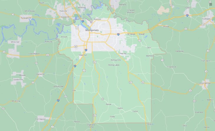 All Cities in Montgomery County, Alabama