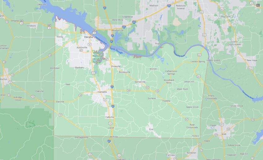 Cities and Towns in County, Alabama