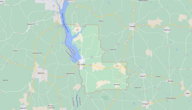 Map of Cities in Clay County, GA