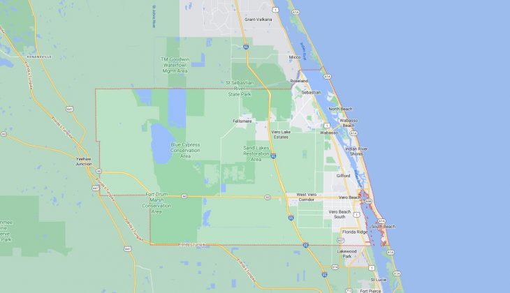 Map of Cities in Indian River County, FL