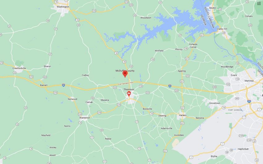 Cities and Towns in McDuffie County,