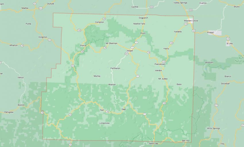 Cities and Towns in Newton County, Arkansas