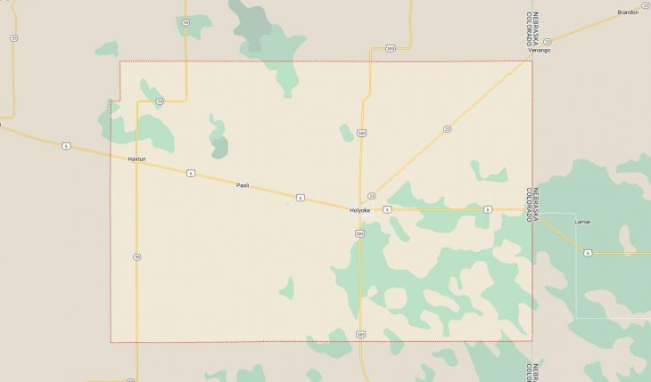 Map of Cities in Phillips County, CO
