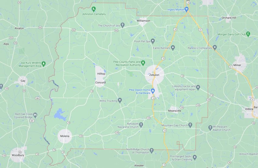 Cities and Towns in Pike County,