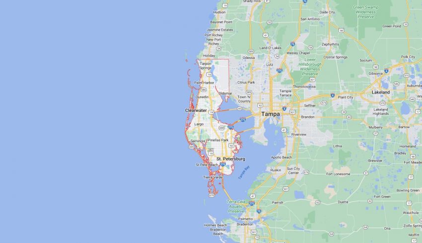 Cities and Towns in Pinellas County - Map Of Cities In Pinellas County FL 850x491 