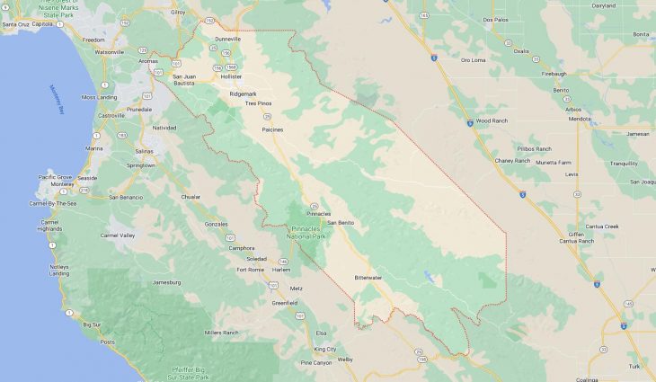 Map of Cities in San Benito County, CA