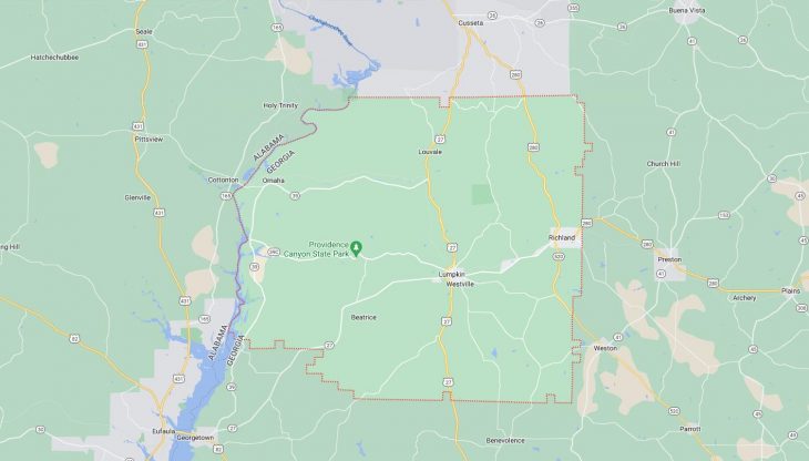 Map of Cities in Stewart County, GA
