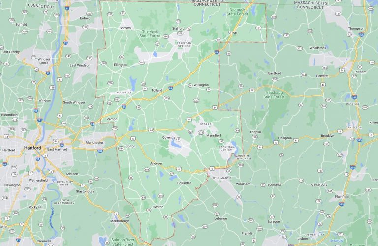 Cities and Towns in Tolland County, Connecticut