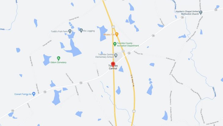 Map of Cities in Toombs County, GA