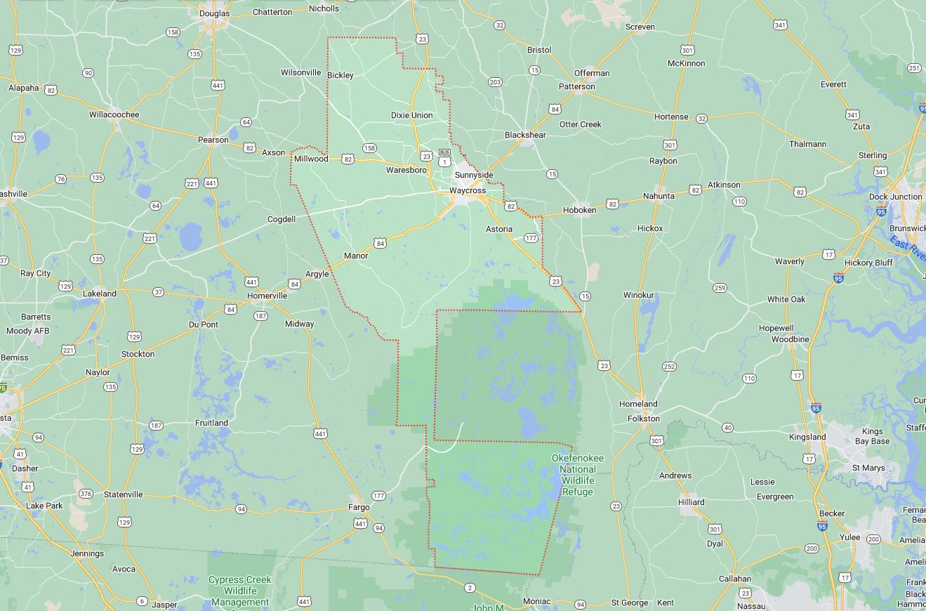 Cities And Towns In Ware County Georgia Countryaah
